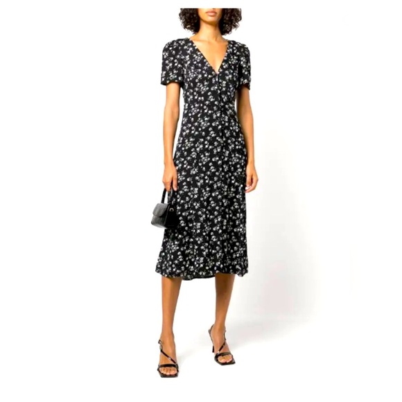 NWT Reformation Locklin Jasmine Floral Midi Dress - Picture 1 of 11